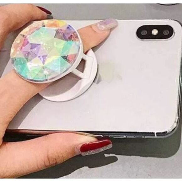 Pop out cell phone holder - iridescent jewel style ￼ - Picture 1 of 5